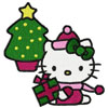 Hello Kitty Christmas 2 machine embroidery design